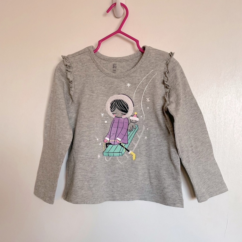 GAP Toddler Graphic Print Top - Size 3T - Picture 2 of 11